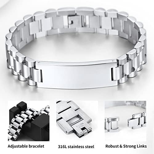 Pulsera De Identificación Para Hombre Chainshouse, 15 Mm, Mo