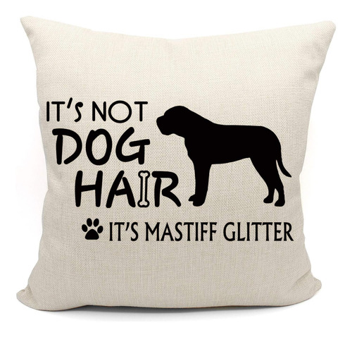 Fundas De Almohada Mancheng-zi Mastiff De 18.0 X 18.0 In, Re