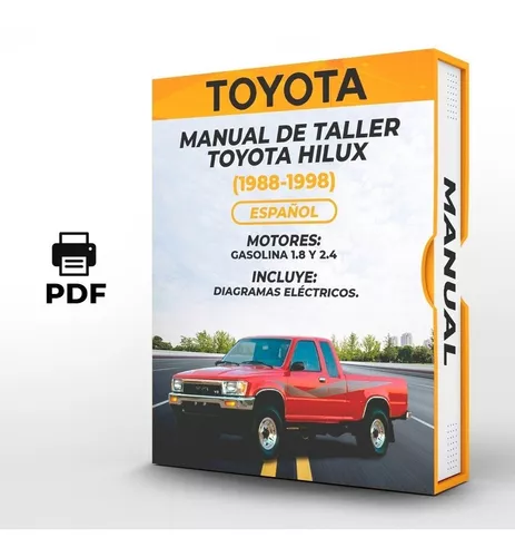 Manual De Taller Toyota Hilux 1988 1998 Español En Venta En Por Sólo