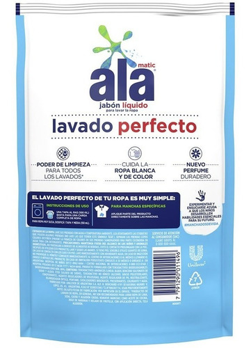 Jabón Líquido Ala Matic 800ml