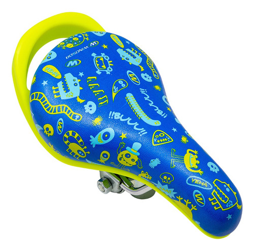 Asiento Infantil Para Bicicleta C/ Broche Windsor Ancho 13 Mm Color Azul Largo 21 Mm