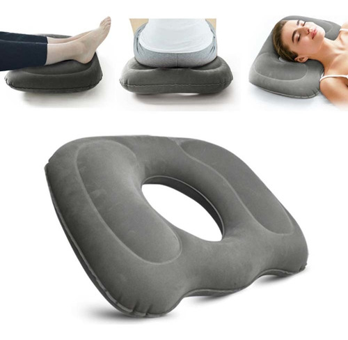 Asiento Inflable Portátil Tipo Donut For Estar Sentado Dura