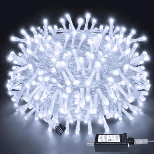 Luces De Cadena Al Aire Libre 200led 60ft, Enchufe Cone...