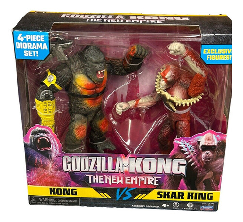 Godzilla X Kong: Kong Vs Skar King Set 2 Figuras New Empire