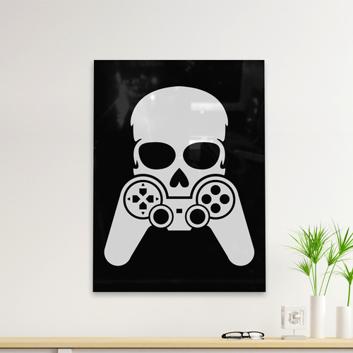 Cuadro Deco Skull And Joystick (d0475 Boleto.store)