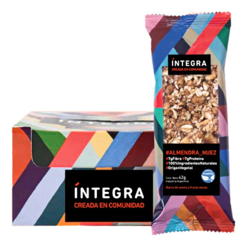 Barritas Cereal Íntegra De Almendra Y Nuez X 10u - Veganas