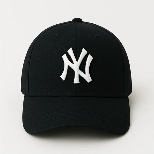 Boné Ny New York unissex fitão blogueira cor preto e branco tamanho un