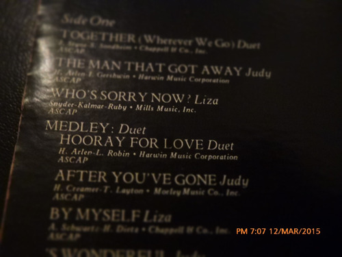 Vinilo Lp De Judy Garland -liza Minnelli -live At The(u1025