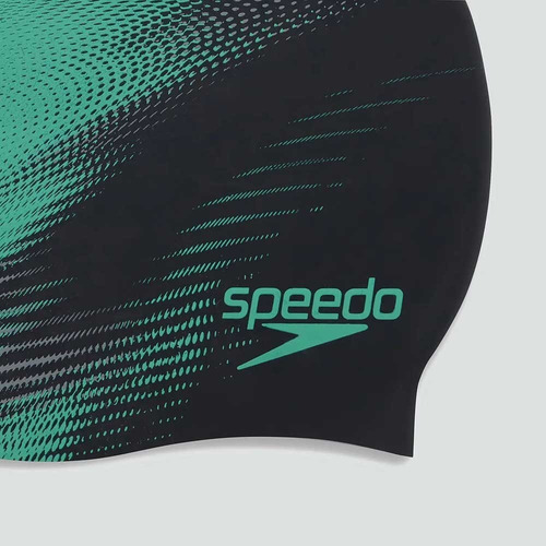 Imagen 3 de 3 de Gorra Natación Speedo Slogan Print 100% Silicona Caballito