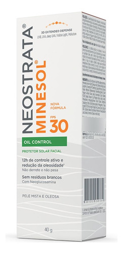 Protetor Solar Fps30 Minesol Oil Control 40g Neostrata
