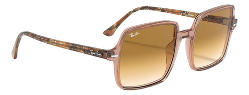 Anteojos De Sol Square Ii Rb1973 Original 50% Off Promo Urbano Marrón Claro Rosa Claro Marrón Oscuro