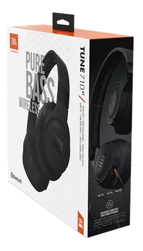 JBL Tune 710BT - Paquete de auriculares inalámbricos Bluetooth con estuche  de transporte CCI Deluxe (negro)