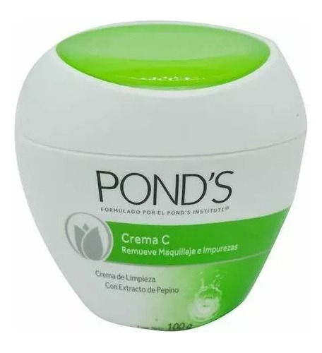 Pond's Crema C De Limpieza 100 Grs. Con Extracto De Pepino. 