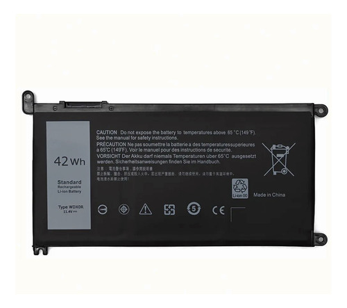 Batería para Dell Inspiron 13 5378 2 en 1 P69g WDx0r 42 Wh, batería de color negro