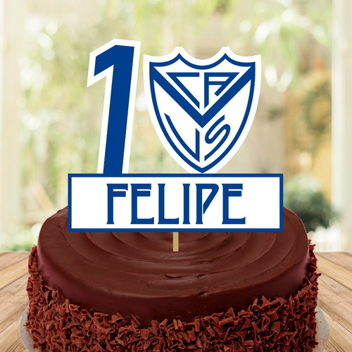 Adorno Torta  Velez - Digital Imprimible - Cake Topper