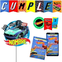 Comprar Kit Imprimible Cumple + Candy Editable - Hot Wheels
