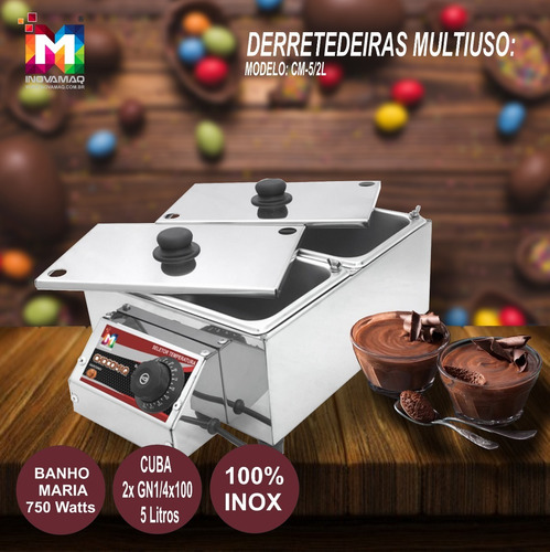 Imagem 6 de 6 de Derretedeira De Chocolate - Cm-5l/2 - Inovamaq - S/ Juros