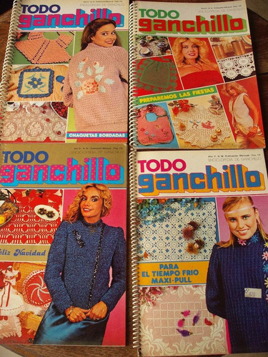 Todo Ganchillo Lote X 4 Revistas Nuevas Sin Uso Año 1981