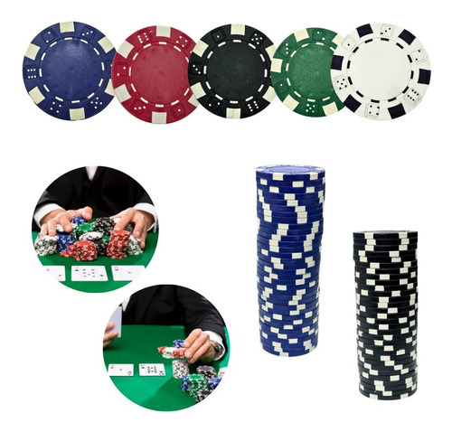 Fichas De Casino Para Juego De Poker Completo Pack De 50 Pz