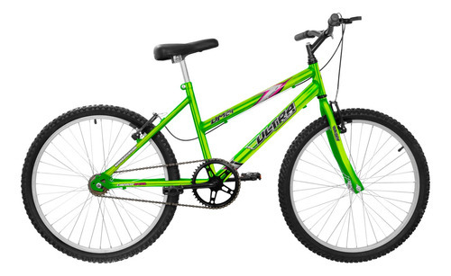 Bicicleta Sem Marcha Feminina Aro 24 Ultra Bikes Chrome Line Cor Verde