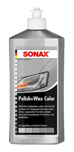 Sonax Polish & Wax Cera Tapa Rayas Color Gris - Allshine