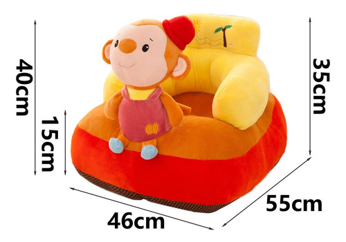 Asiento Para Niños Funda De Asiento De Sofá Suave Mono
