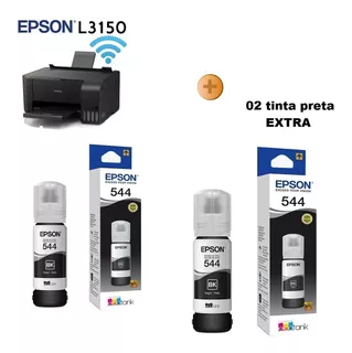 Ecotank Epson L3150 Multifuncional Com Wifi + 02 Tinta Extra