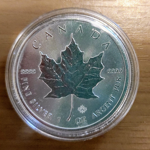 Canadian Maple Leaf Elizabeth Ii 1 Oz Plata 999