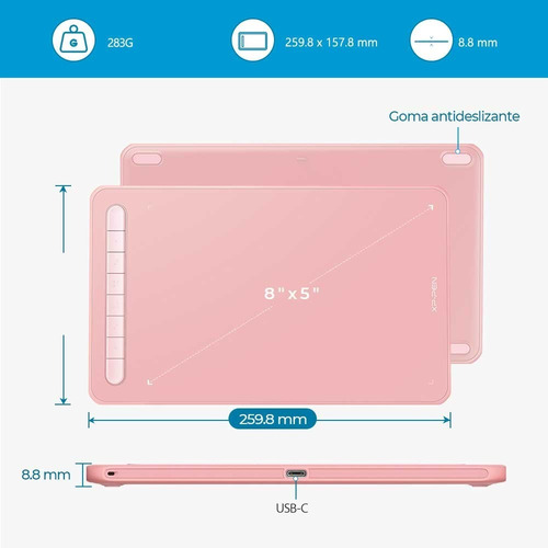 Imagen 6 de 10 de Tabla Digitalizadora Xp-pen Deco M Dibujo Profesional