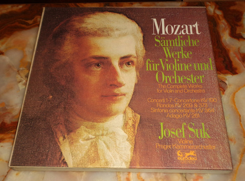 Mozart / Suk - The Complete Works For Violin - Box 5 Vinilos