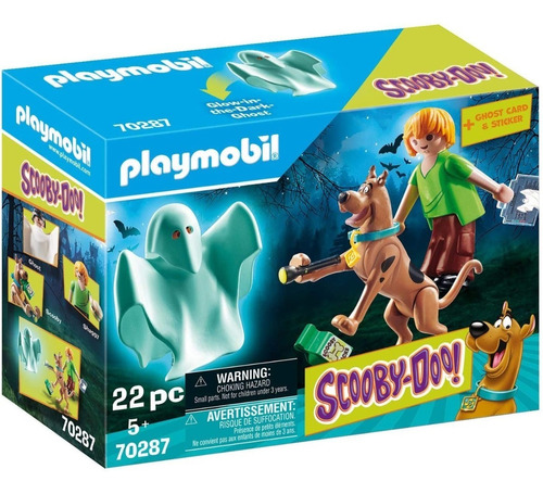 Playmobil 70287 Scooby Doo Com Salsicha E Fantasma Brilhante