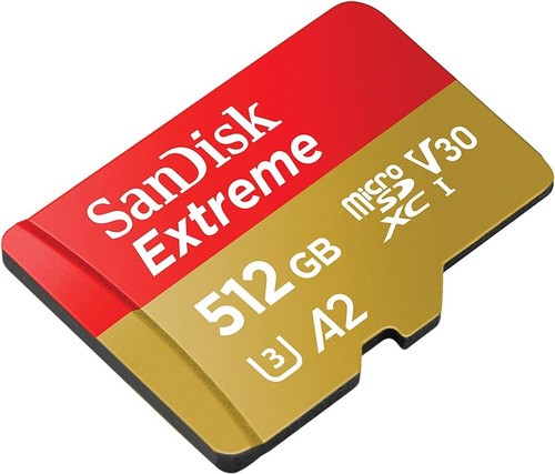 Memoria Micro Sd Sandisk Extreme 512gb A2 160mb/s Sdxc C10