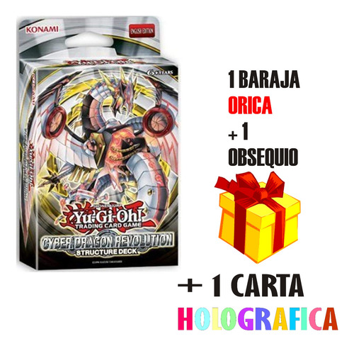 Yugioh Deck Sin Caja Structure Cyber Dragon 45 Cartas Oricas