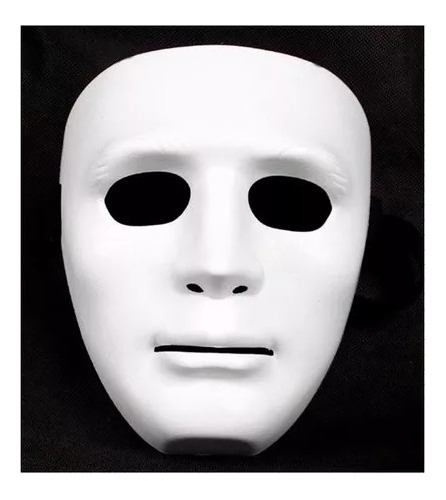 5 Mascaras Blancas Sin Expresión Teatro Halloween Mimo