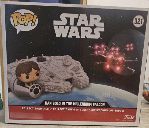Funko Pop! Deluxe: Star Wars-halcon Milenario Han Solo #321 (Usado)