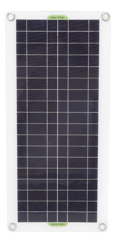 Panel De Carga Solar De 30 W, Kit De Batería Con Inversor De
