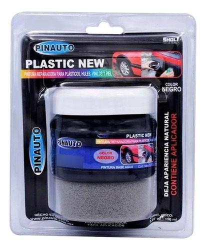 Pinauto Pintura Reparadora De Plástico Multiusos Negro 150ml