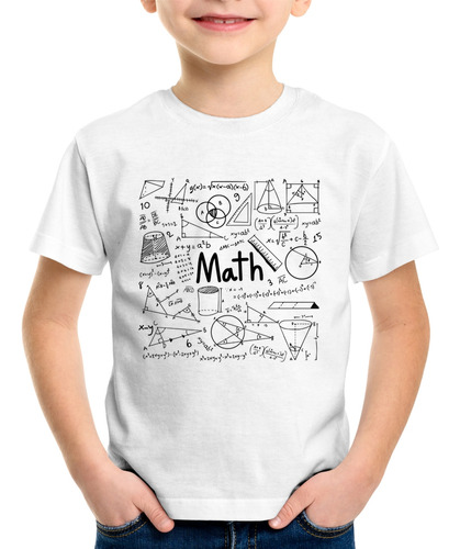 Camiseta Infantil Matemática Camisa