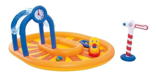 Imagen 6 de 9 de Bestway Centro De Juegos Gigante Pileta Tren Jeg 53061