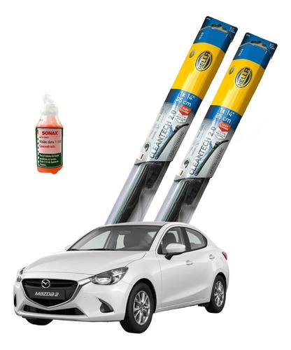 Kit Plumillas Limpiaparabrisas Hella 22 Y 16 Mazda 2