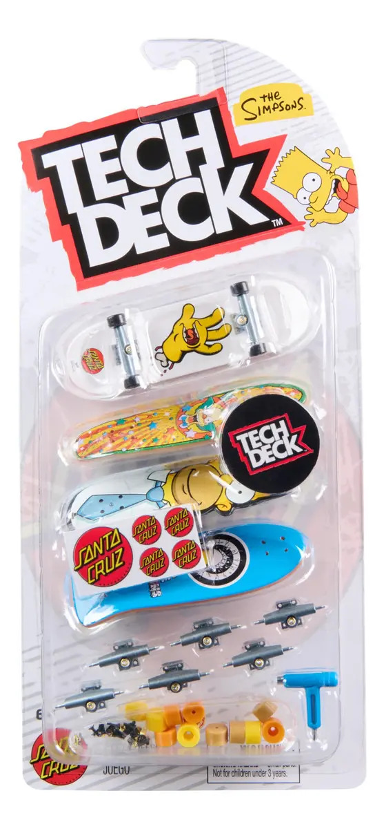 Pack x4 Minimonopatines The Simpsons Collection Multicolor Tech Deck