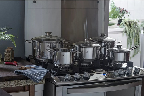 Imagem 3 de 5 de Jogo De Panela Aco Inox 5 Pcs Hi Biarritz - Zwilling