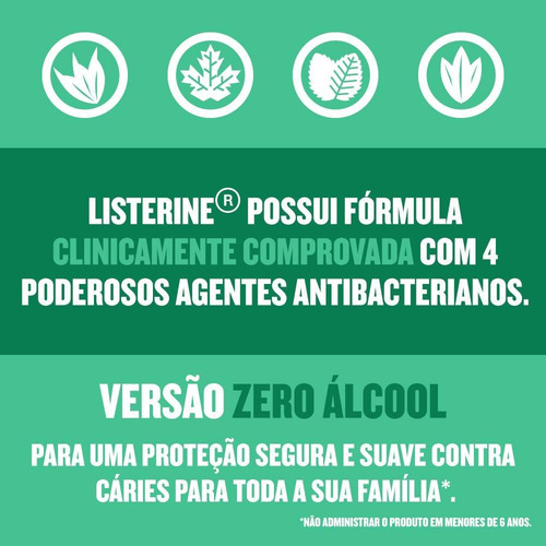 Antisséptico Bucal Listerine Anticáries Zero 500ml