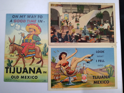 Antiguas Tarjetas Postales De Tijuana Baja California México
