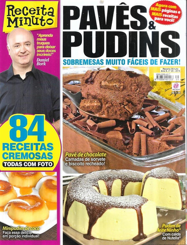 Revista Receita Minuto Daniel Bork Pavês E Pudins Ano 6 Nº 2