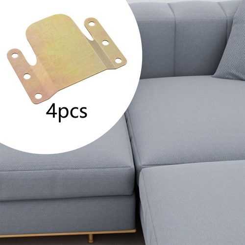 4 Conectores Para Sofá Seccional, Conector Entrelazado Oro