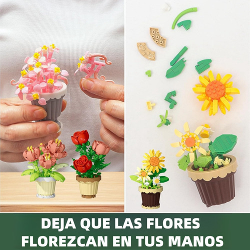 Juguetes Bloques De Construcción De Bonsái Flores Botanical