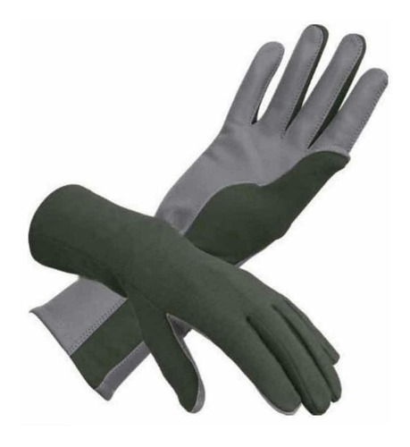 Guantes De Vuelo Nomex Verde Militar