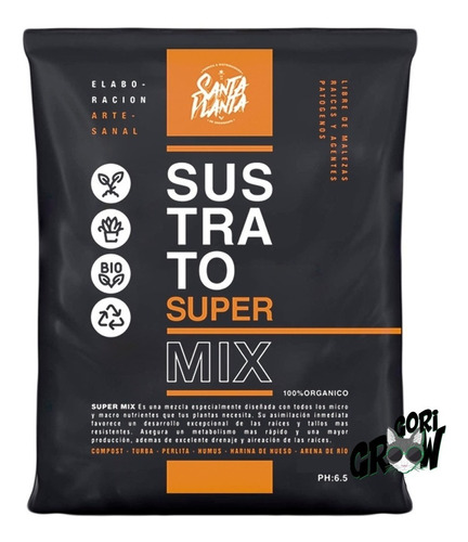 Sustrato Super Mix 25l Grow Shop - Gori Grow