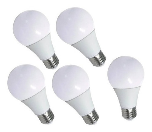 Kit 5 Piezas Foco Led Para Casa 3w Ahorradores Bombilla E27